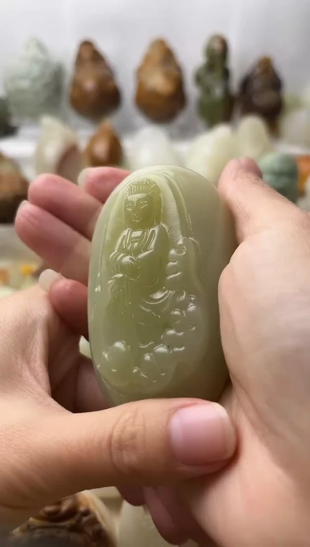 石材古青石棉纹正常不退换观音