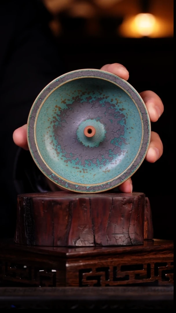其他钧瓷冬*钧窑瓷器钧窑瓷器纯手工同心炉