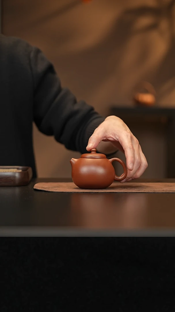 【闪购商品】紫砂茶壶允禾斋wxy 朱泥 龙蛋