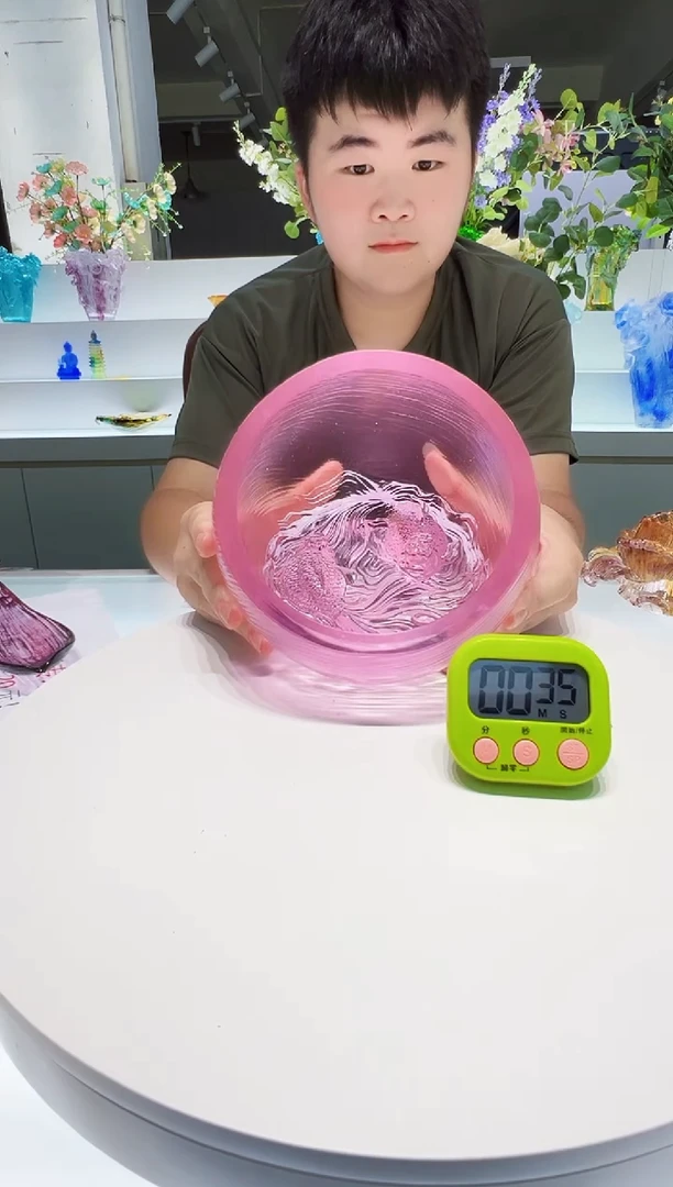 泥塑古法琉璃入户双鱼摆件