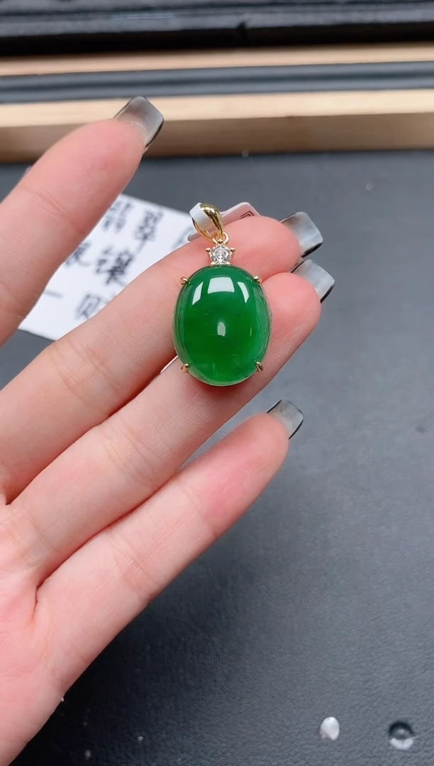 翡翠戒指银S925镶嵌1111111