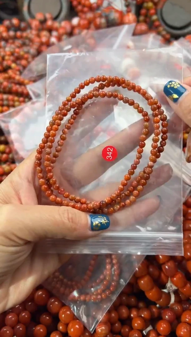 未镶嵌手串南红玛瑙4+