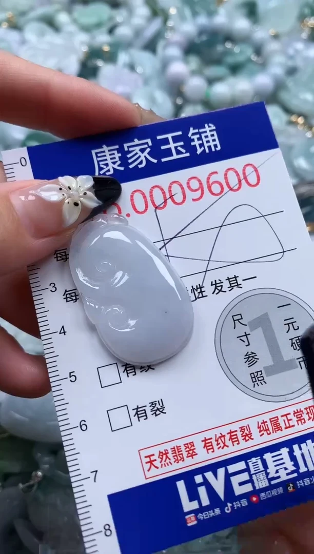 翡翠未镶嵌颈饰9600