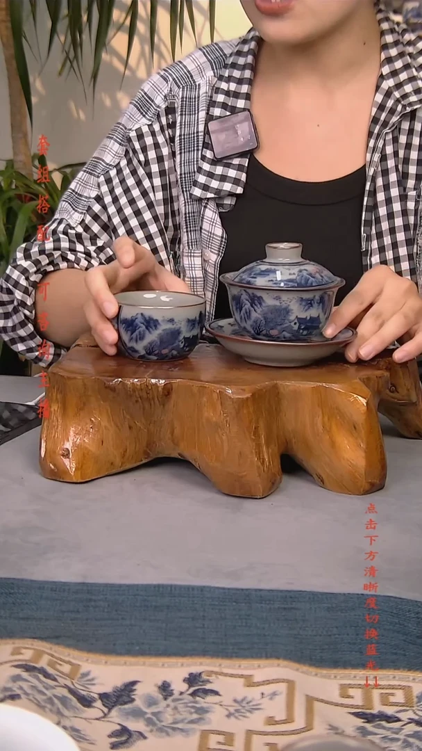 简装家用款2件套 老陶泥开片纹陶瓷茶具