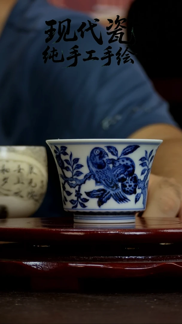 杯子纯手工手绘瓷瓷2