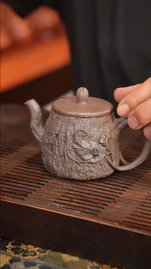 茶壶紫砂原矿手工制作