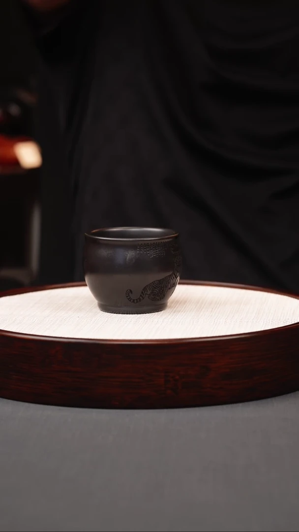 茶壶紫砂石黄老虎主人杯