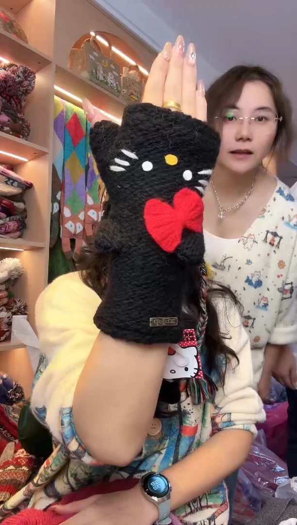 芝麻街KT半包手套