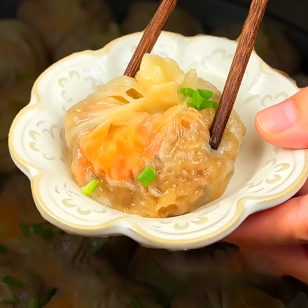 【展会机制】正宗纸皮烧麦皮薄拉丝速冻半成儿童营养早餐加热即食E