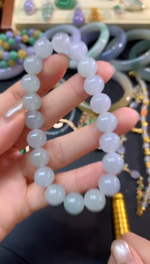 未镶嵌手串翡翠手串|1100+55
