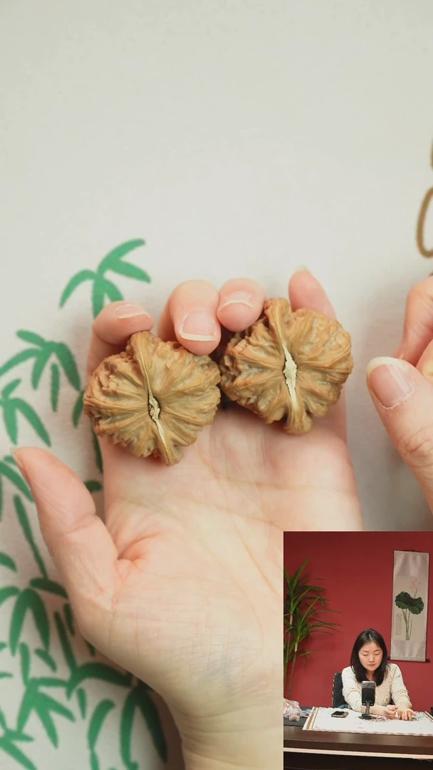 【闪购商品】文玩核桃把件40全品白狮子