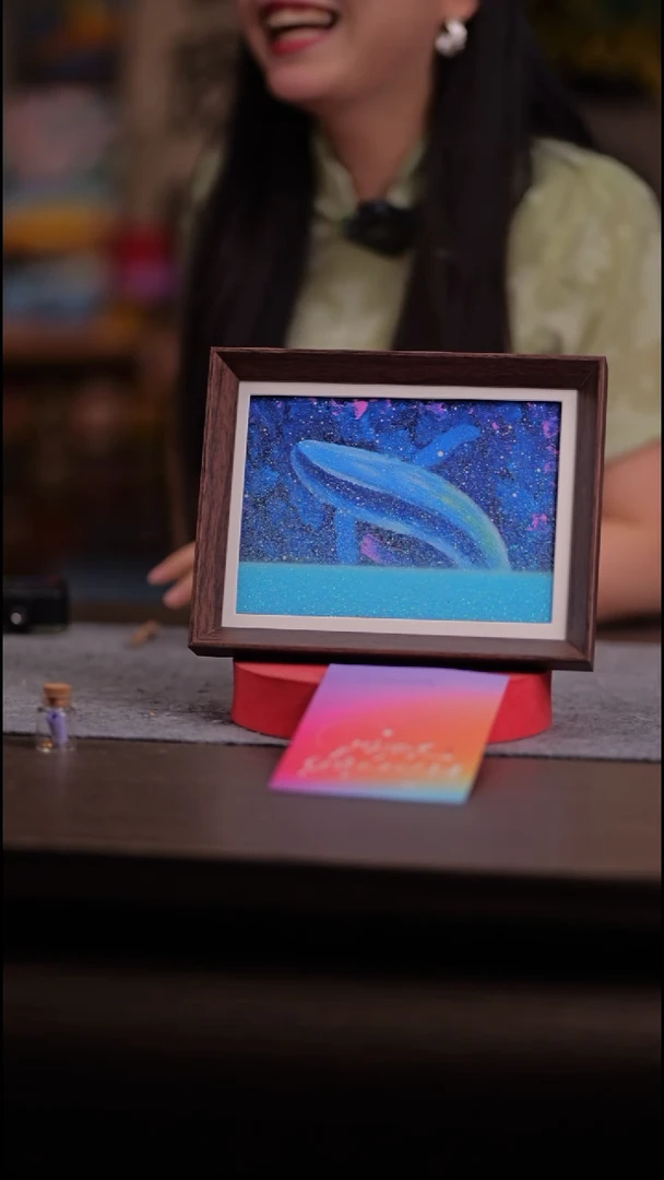 国画鲲-8寸 流沙 手写-彩蛋