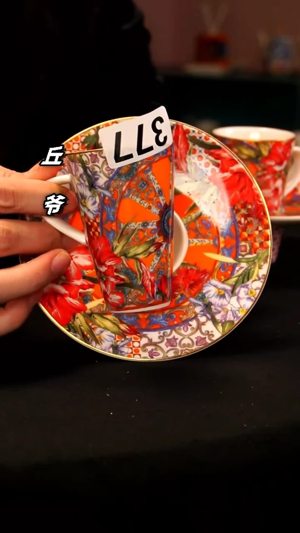 瓷片丘家瓷喜-+377双杯碟