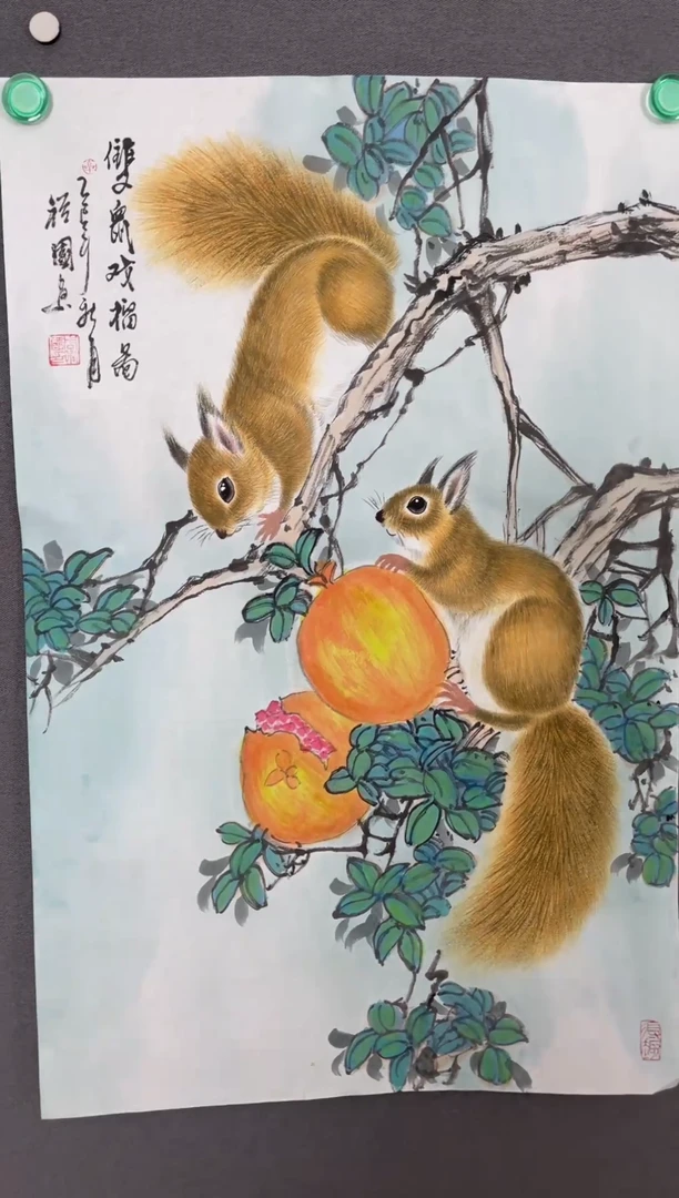 国画国画山水花鸟作品