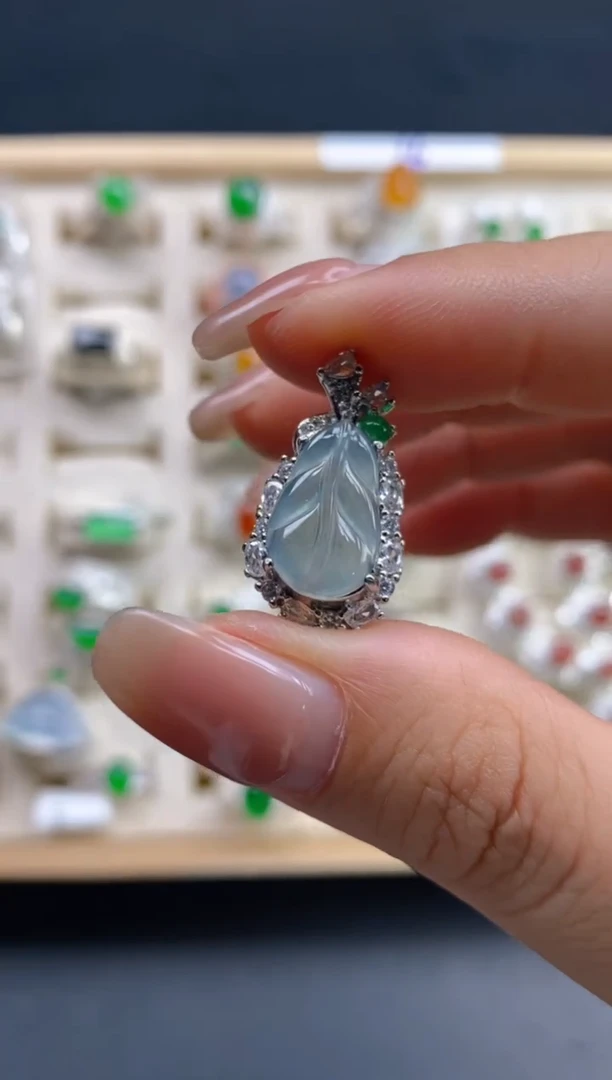 翡翠裸石天然翡翠裸石蛋面27