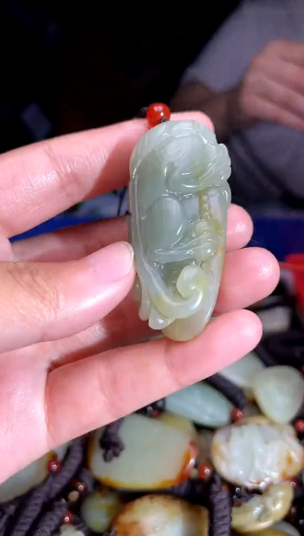 和田玉未镶嵌挂件1