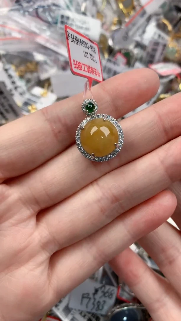 银S925镶嵌戒指翡翠3333----6