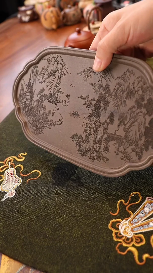 茶壶紫砂青段壶承