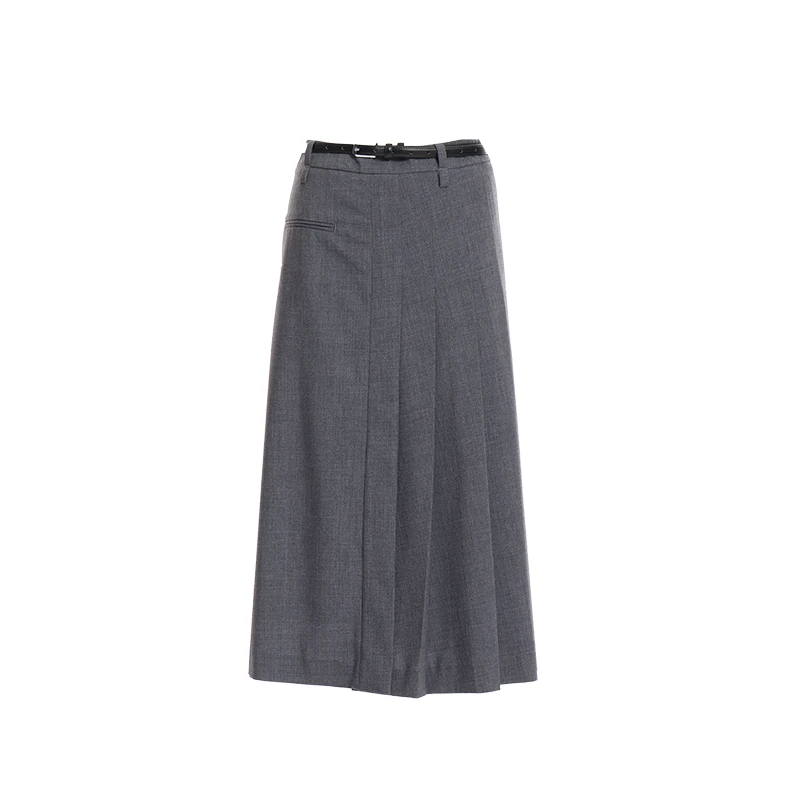 秋季秋冬中长裙高腰所有裙子休闲风百搭H型半身裙SQ159511