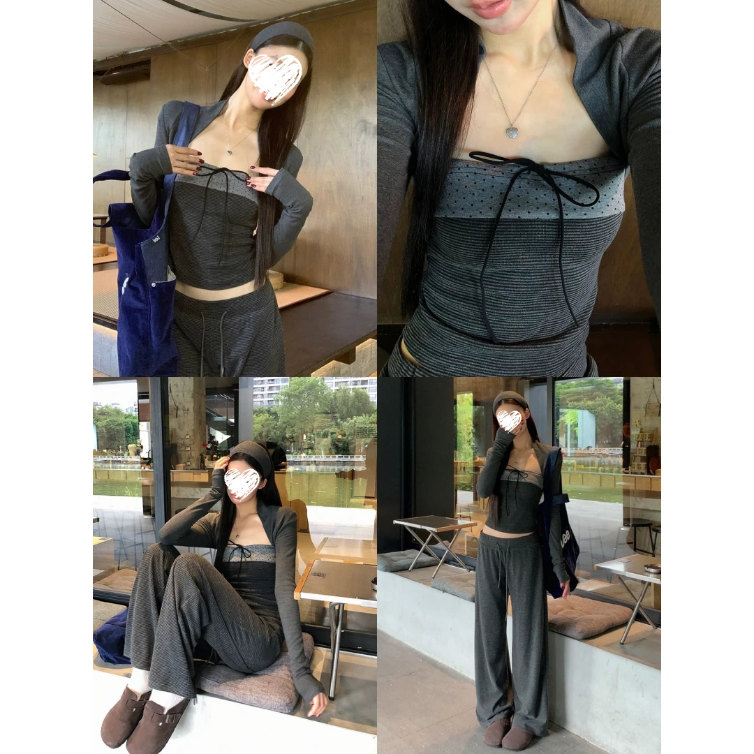 韩系气质穿搭一整套巨好看套装 61286