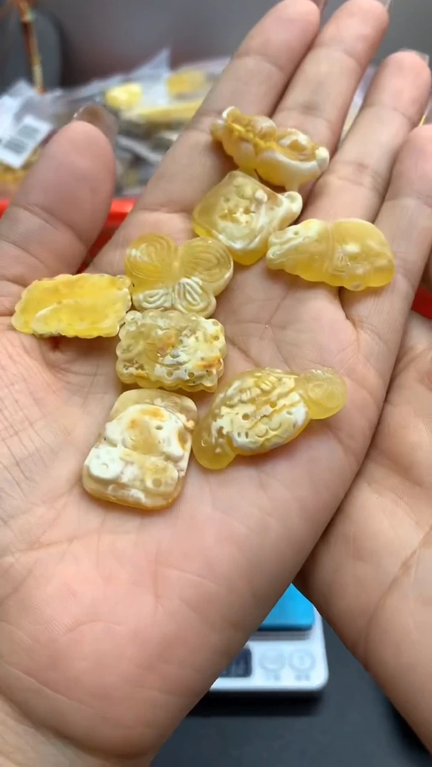 未镶嵌琥珀珠宝奇石683多样性发其一默认有瑕