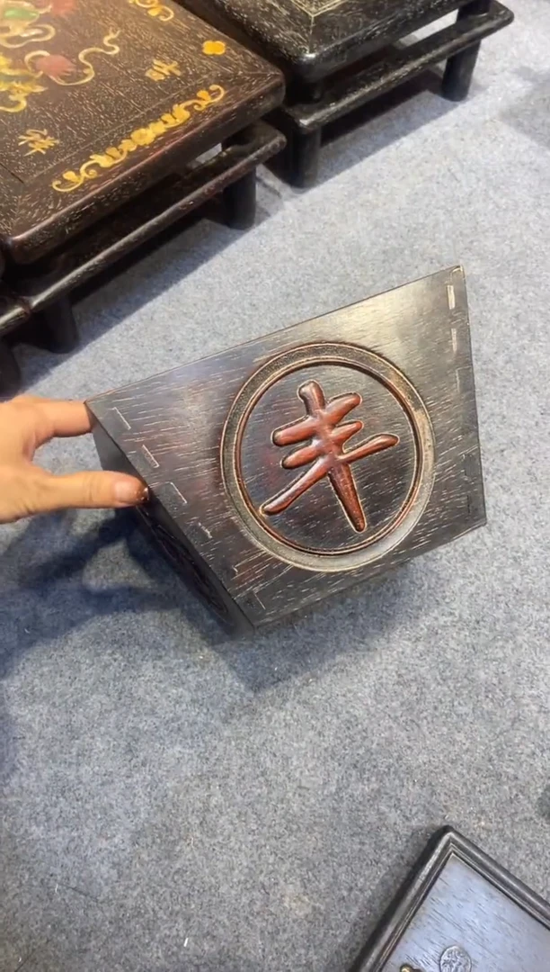 木紫檀拆件雕刻板以直播间实物为准微瑕老物件