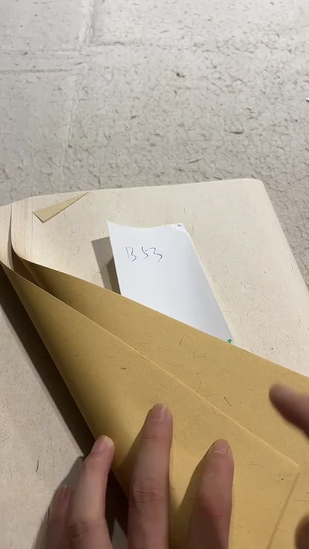 B53四尺对开东晋麻笺50张