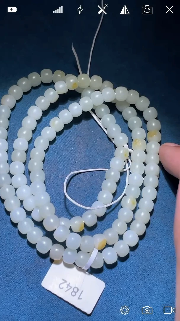 未镶嵌和田玉挂件Q001842 老型珠珠链卡7