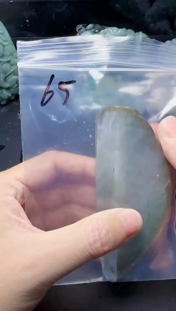 颈饰未镶嵌翡翠古*玩65