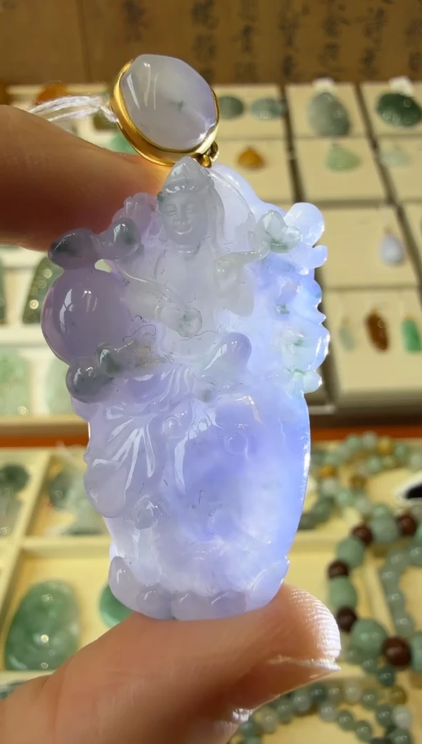 翡翠挂件未镶嵌A货翡翠多样性孤品