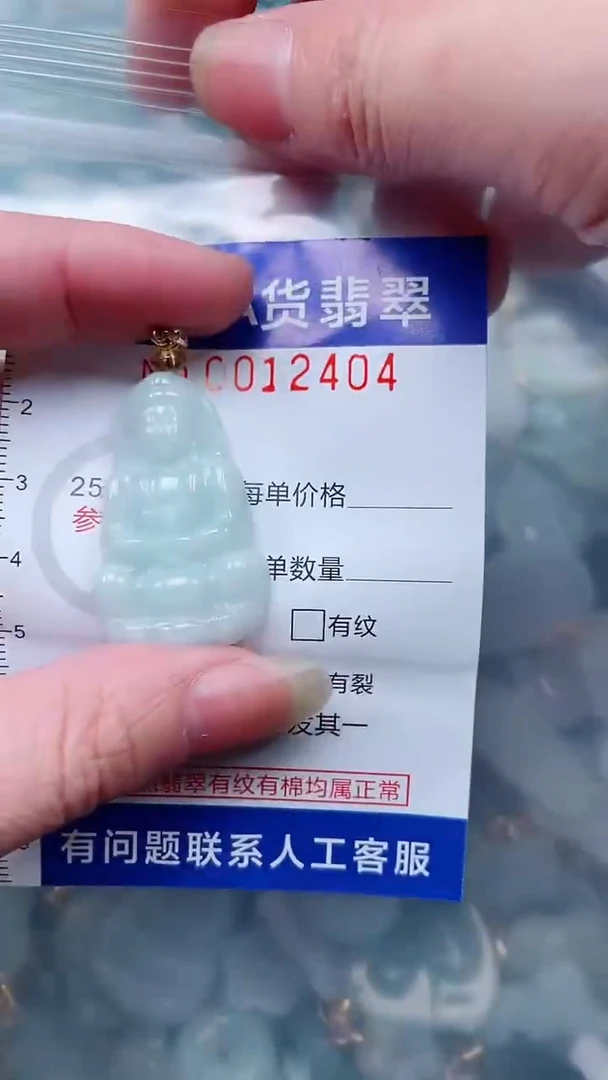 翡翠未镶嵌吊坠(不含链)1