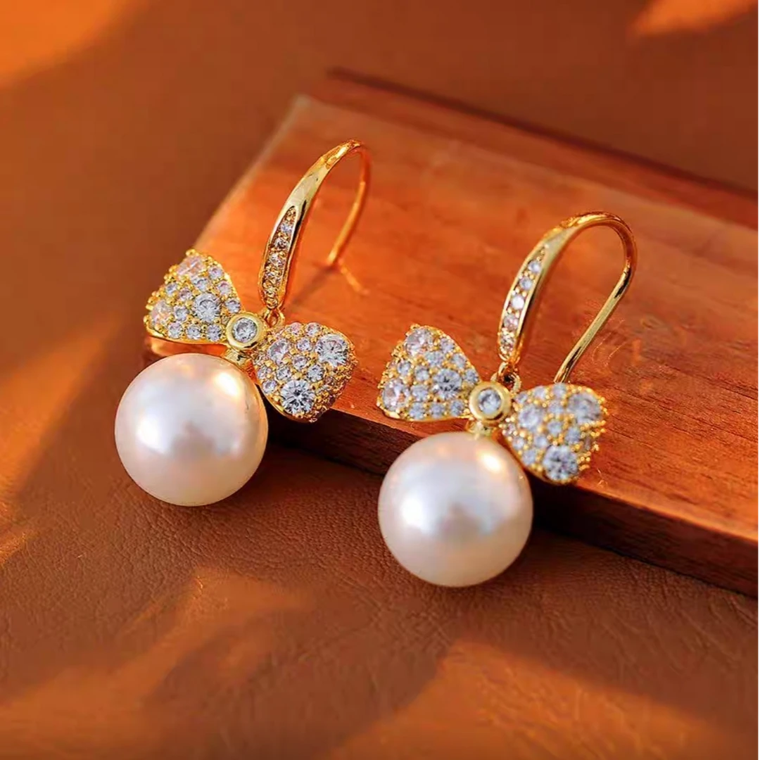 铜合金耳饰 商务风女日韩耳钉百搭轻奢优雅温柔简约经典PT1840