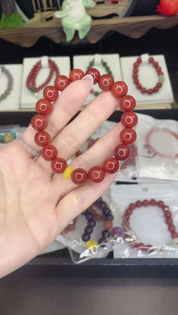 【闪购商品】南红玛瑙手链合金南红手链