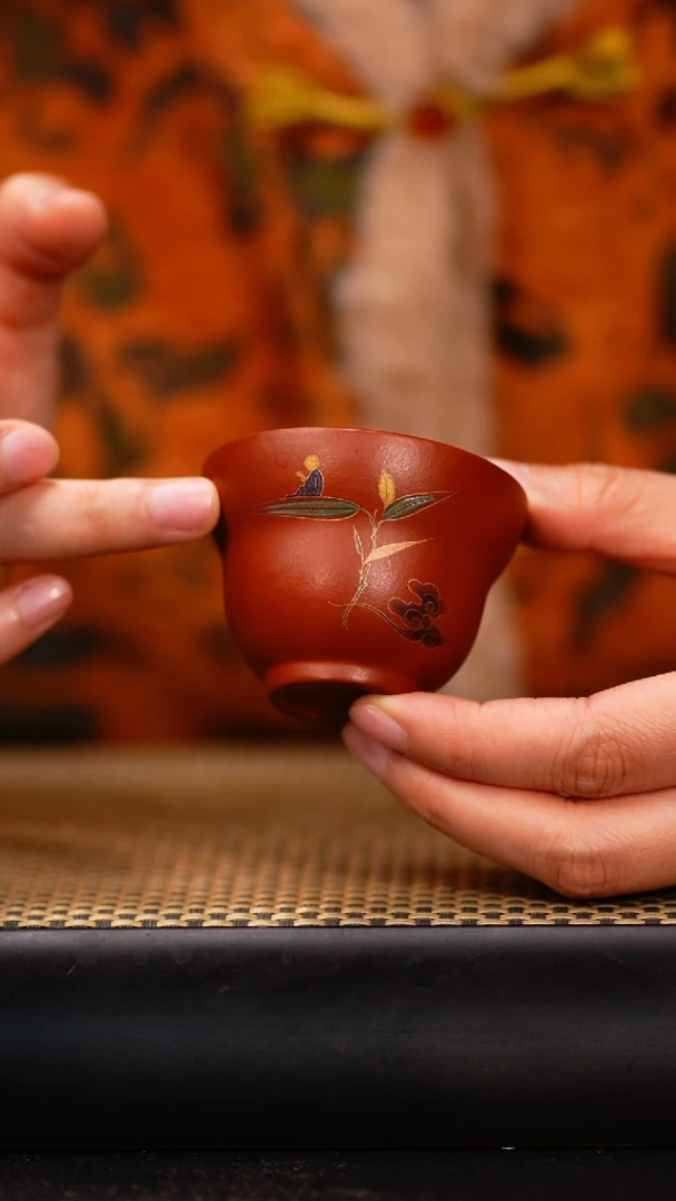 1小鱼朱泥小和尚葫芦杯