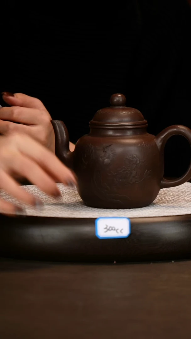 茶壶紫砂【徐秀文】紫泥凤凰宫灯   520CC