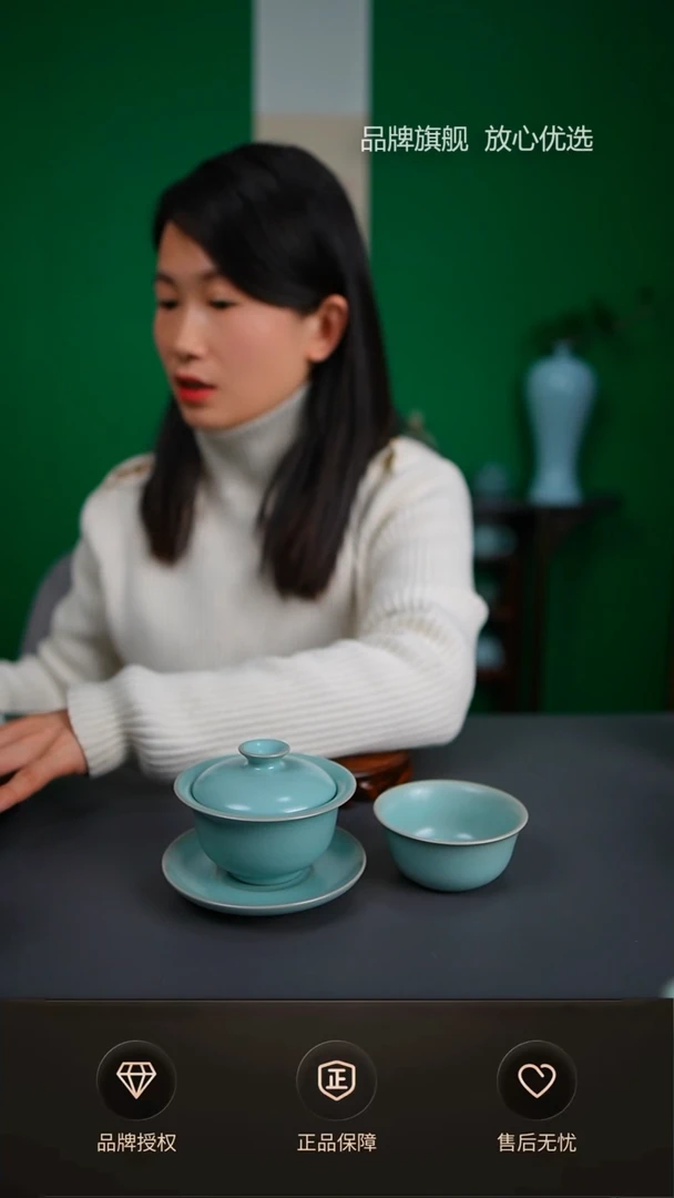 【闪购商品】一级仿古九支钉小元宝盖碗 一级仿古鸡缸杯