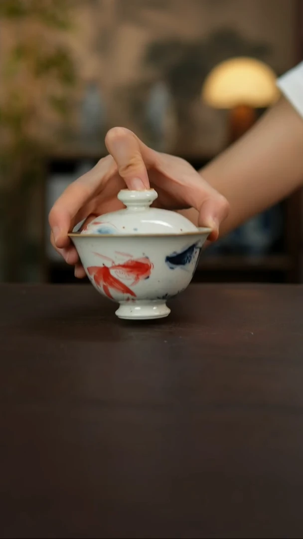 景德镇陶瓷杯碗柴烧多人