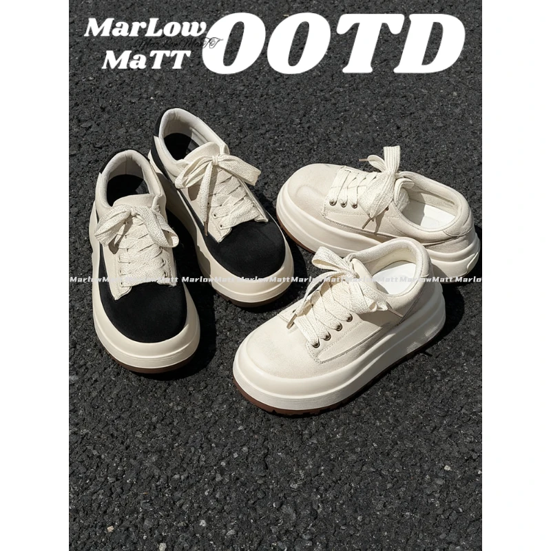 MarlowMatt‘不羁-M011’冬季新款厚底增高面包板鞋青少年百搭潮鞋