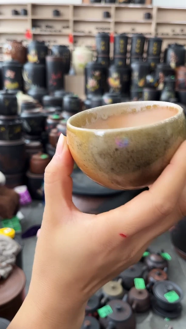 罐瑕疵无礼盒  柴烧杯   650