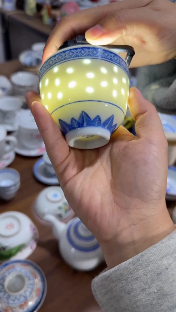 摆件玲珑杯微瑕请慎拍