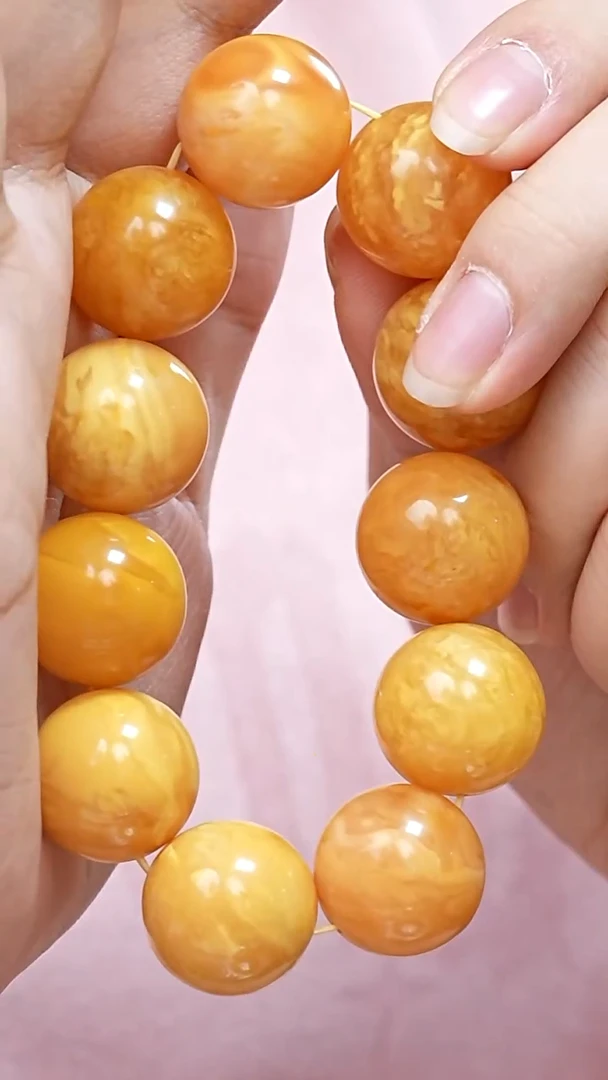 蜜蜡颈饰未镶嵌7717天然蜜蜡珠宝奇石全部保真
