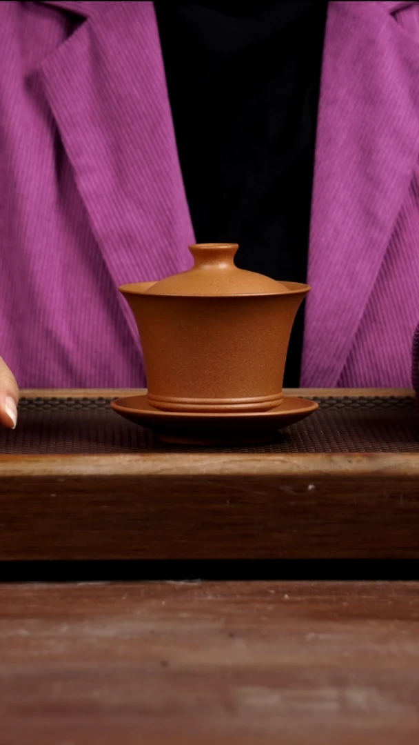 茶壶紫砂老档口黄金段盖碗180CC