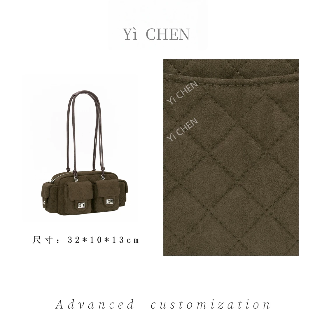 【Yì CHEN】ZT-D8062-中古绿 简约时尚女士新款轻奢单肩斜跨包