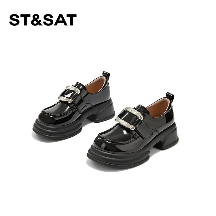 【何事秋风】星期六厚底玛丽珍英伦学院风厚底百搭乐福鞋SSC1111A67