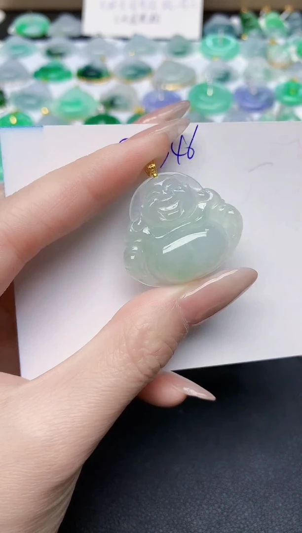 颈饰未镶嵌翡翠天然缅甸A货翡翠百元以上9元证书费自理