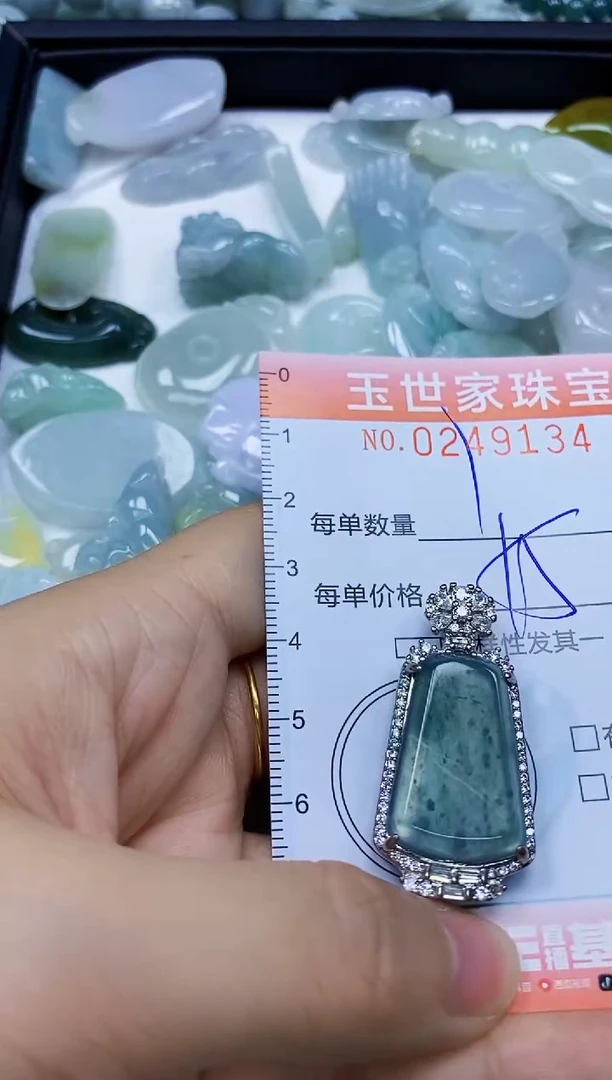 翡翠未镶嵌颈饰闪购0249134