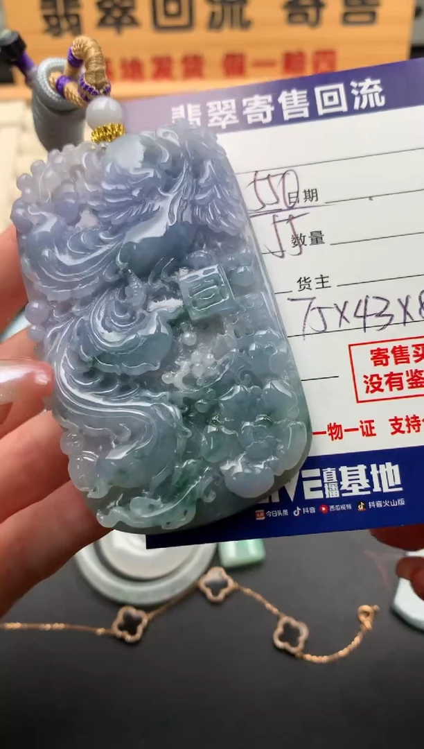 翡翠未镶嵌颈饰10141659