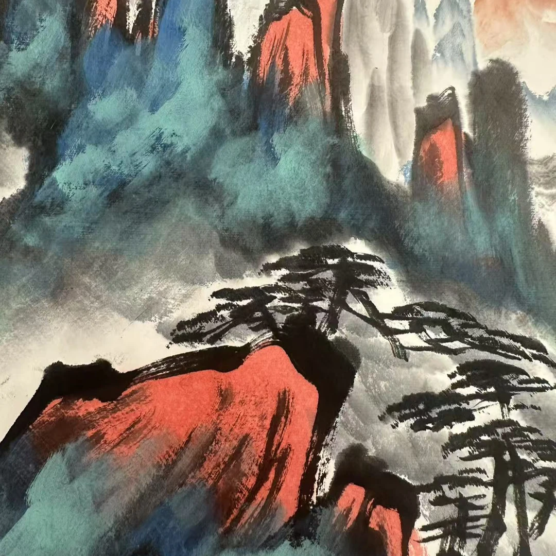 橱窗展示/文峰美术/姜国华/宣纸国画/带证书