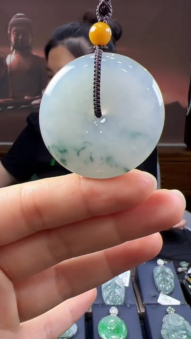 未镶嵌挂件翡翠平安扣