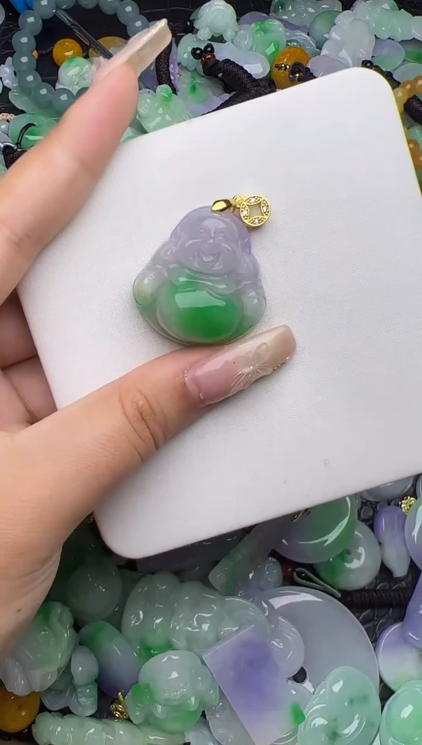 翡翠未镶嵌颈饰天然缅甸翡翠吊坠